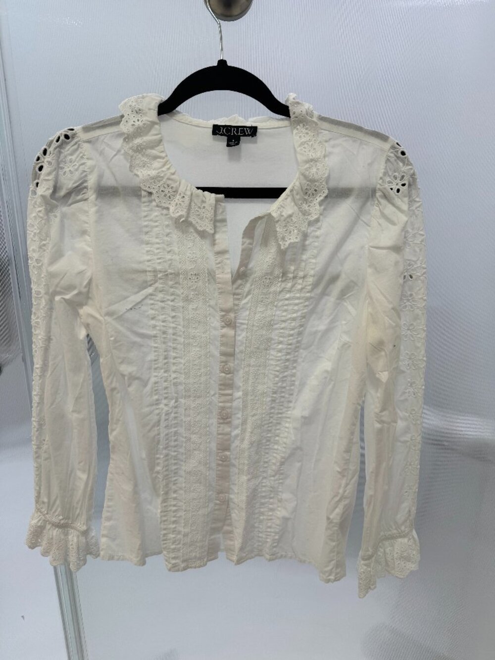 J Crew Cotton White Shirt S
